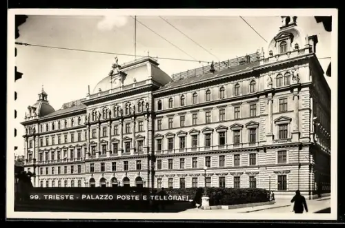 AK Trieste, Palazzo Poste e Telegrafi