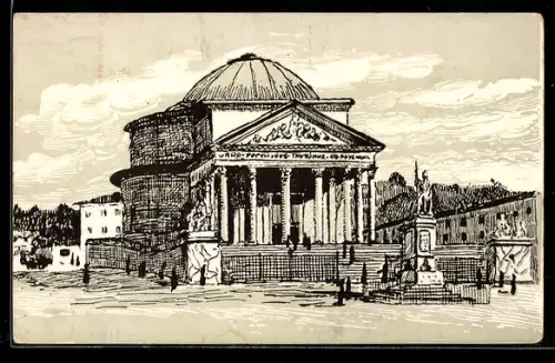 Künstler-AK Torino, Chiesa della Gran Madre di Dio