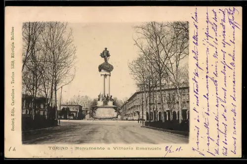 AK Torino, Monumento a Vittorio Emanuele