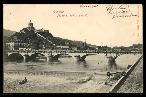 AK Torino, Ponte in pietra sul Po
