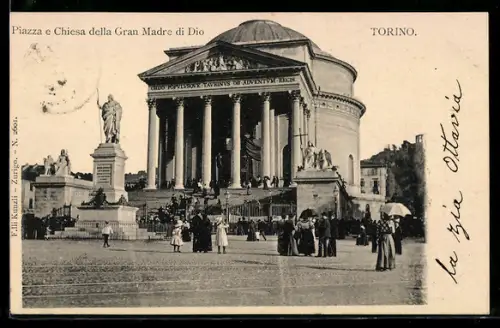 AK Torino, Piazza e Chiesa della Gran Madre di Dio