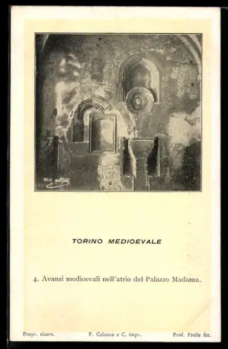 AK Torino, Avanzi medioevali nell`atrio del Palazzo Madama