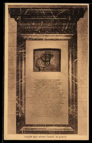 AK Torino, Lapide agli alunni Caduti in guerra