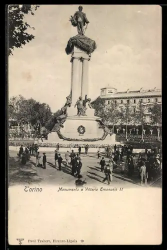 AK Torino, Monumento a Vittorio Emanuele II