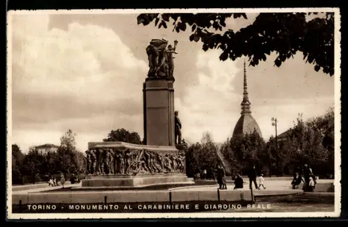 AK Torino, Monumento al Carabiniere e Giardino Reale