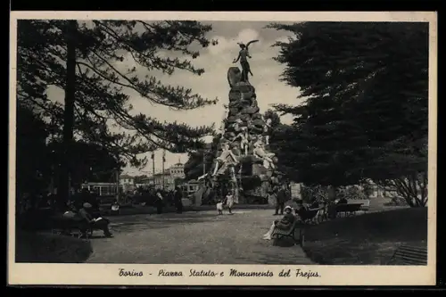 AK Torino, Piazza Statuto e Monumento del Frejus