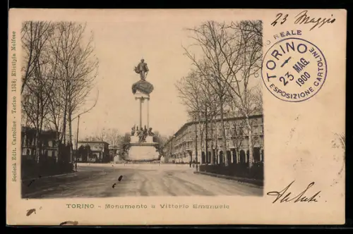AK Torino, Monumento a Vittorio Emanuele