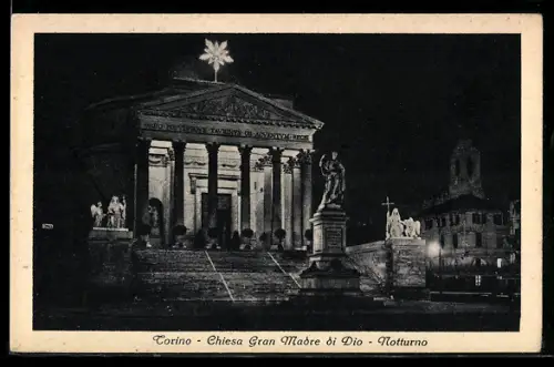 AK Torino, Chiesa Gran Madre di Dio, Notturno