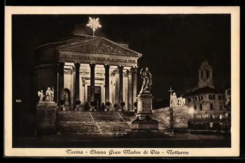 AK Torino, Chiesa Gran Madre di Dio, Notturno