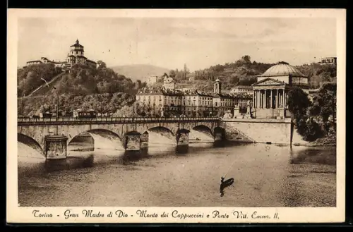 AK Torino, Gran Madre di Dio, Monte dei Cappuccini e Ponte Vittorio Emanuele II