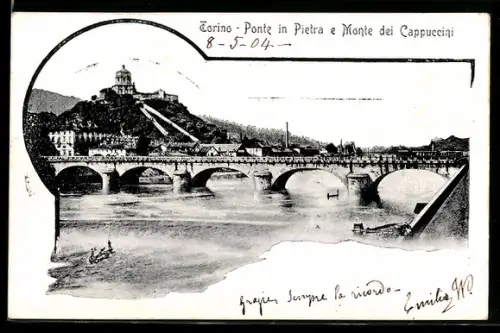 AK Torino, Ponte in Pietra e Monte dei Cappuccini
