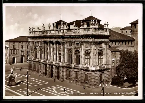 AK Torino, Piazza Castello, Palazzo Madama