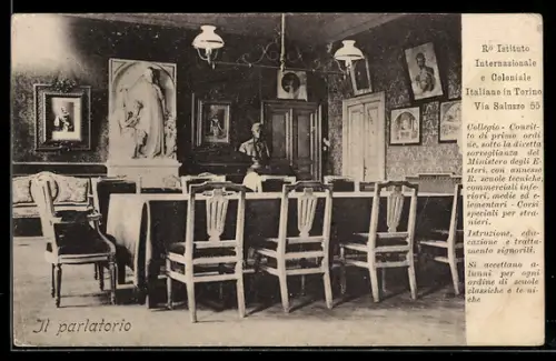 AK Torino, Il parlatorio del R. Istituto Internazionale e Coloniale