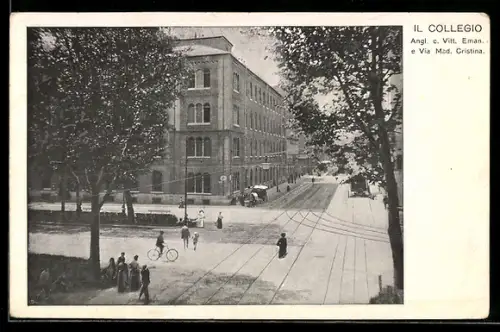 AK Torino, Angolo C. Vitt. Eman. e Via Md. Cristina, il Collegio