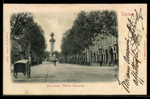 AK Torino, Monumento Vittorio Emanuele