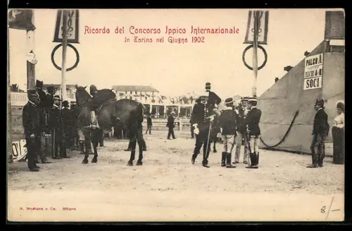 AK Torino, Concorso Ippico Internazionale in giugno 1902