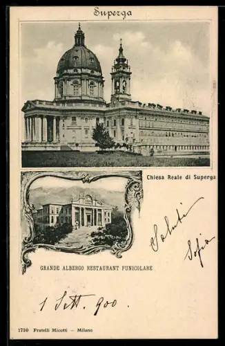AK Superga, Chiesa Reale di Superga e Grande Albergo Restaurant Funicolare