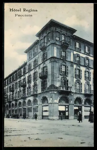 AK Torino, Hôtel Regina, Via Arsenale, Facciata