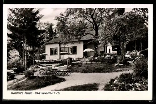 AK Bad Schwalbach /Ts., Waldcafé Platte