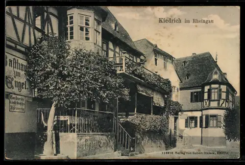 AK Kiedrich i. Rheingau, Am Gasthaus zum Engel