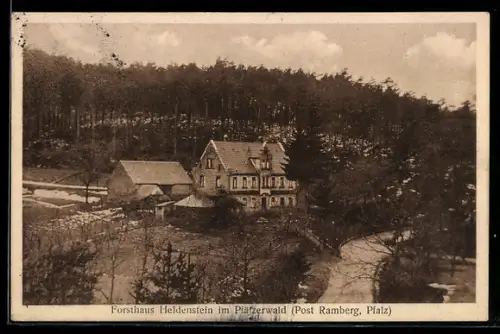 AK Ramberg /Pfalz, Forsthaus Heldenstein im Pfälzerwald