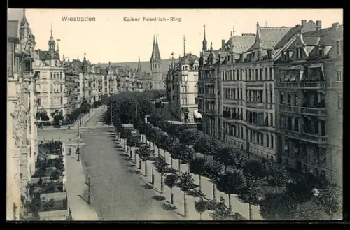 AK Wiesbaden, Kaiser Friedrich-Ring