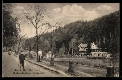 AK Gaisbach b. Baden-Baden, Gasthof Fischkultur