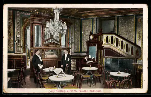 AK Berlin, Kaisergalerie, Café Passage, Kaisersaal