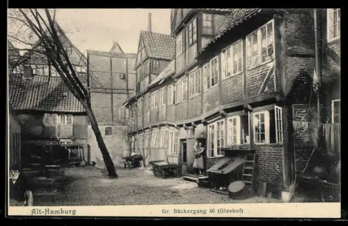 AK Hamburg, Gr. Bäckergang 46, Glashof