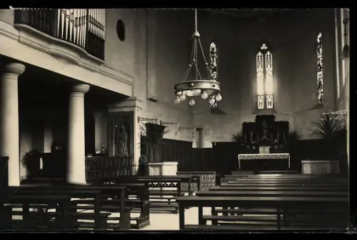AK Heidelberg, Innenansicht Stiftskirche Neuburg