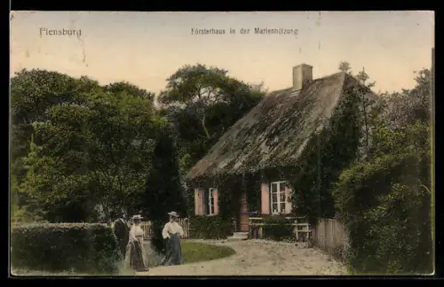 AK Flensburg, Försterhaus in der Marienholzung