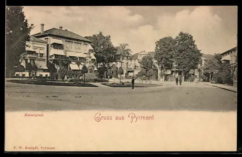 AK Pyrmont, Partie am Kaiserplatz