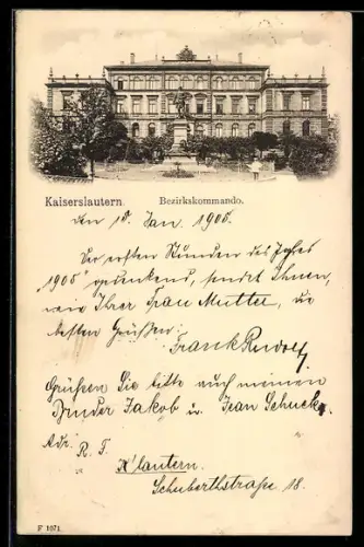 AK Kaiserslautern, Bezirkskommando