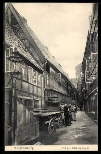 AK Alt-Hamburg, Hof gr. Bäckergang 5
