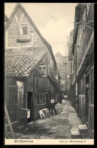 AK Alt-Hamburg, Hof gr. Bäckergang 8