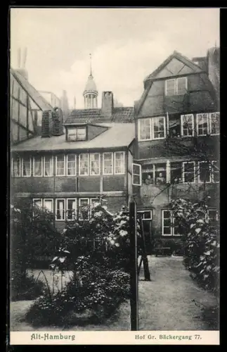 AK Alt-Hamburg, Hof Gr. Bäckergang 77