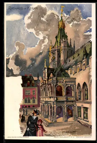 Lithographie Köln, Rathaus