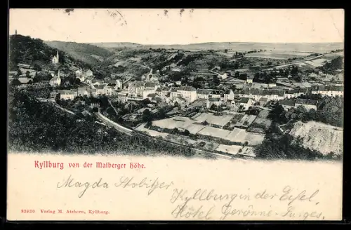 AK Kyllburg, Teilansicht von der Malberger Höhe