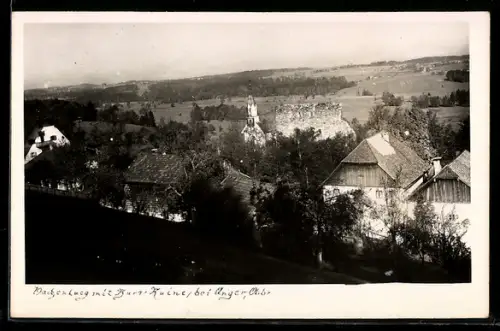 AK Anger /Obb., Dachenlueg mit Burg-Ruine