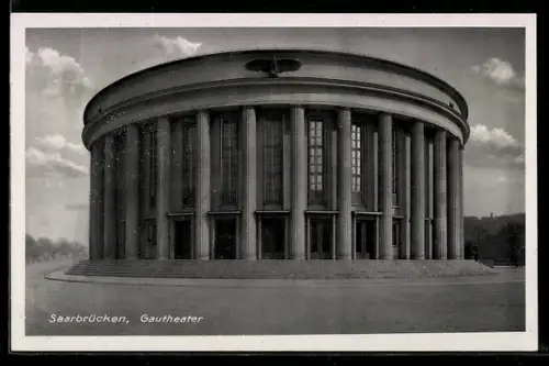 AK Saarbrücken, Gautheater mit Strassenpartie