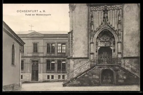 AK Ochsenfurt / Main, Portal der Michaeliskapelle