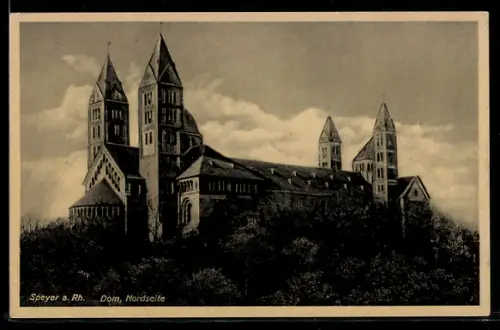 AK Speyer a. Rh., Dom Nordseite