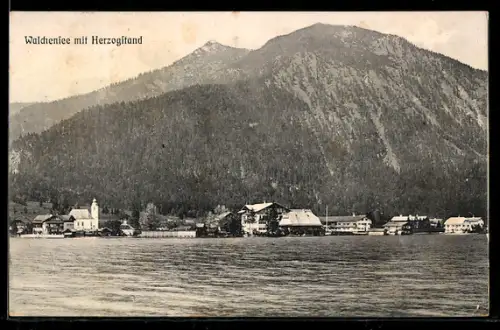 AK Walchensee, Walchensee mit Herzogstand