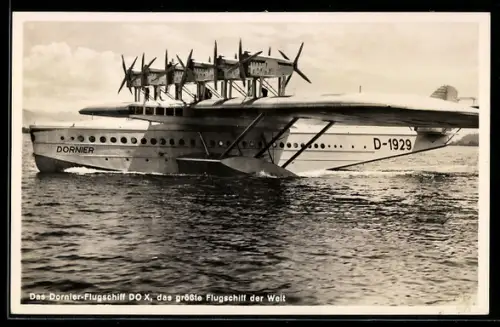 AK Dornier-Flugschiff Do X nach der Landung