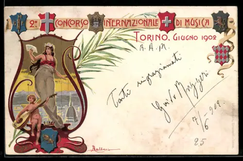 AK Torino, 2. Concorso Internazionale di Musica 1902