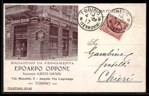 AK Torino, Magazzino da Ferramenta, Edoardo Oddone, Via Mazzini 2, Angolo Via Lagrange