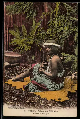 AK Tahiti, Vaiahu, native girl