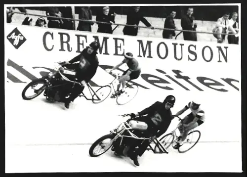 Fotografie Ansicht Frankfurt / Main, Fahrradrennen, Steherrennen mit Schrittmacher