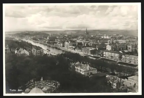 Fotografie Ansicht Turku, Blick über die Stadt