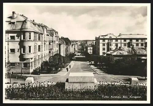 Fotografie Ansicht Turku, Aurakatu, Äbo, Auragatan, Wohnsiedlung
